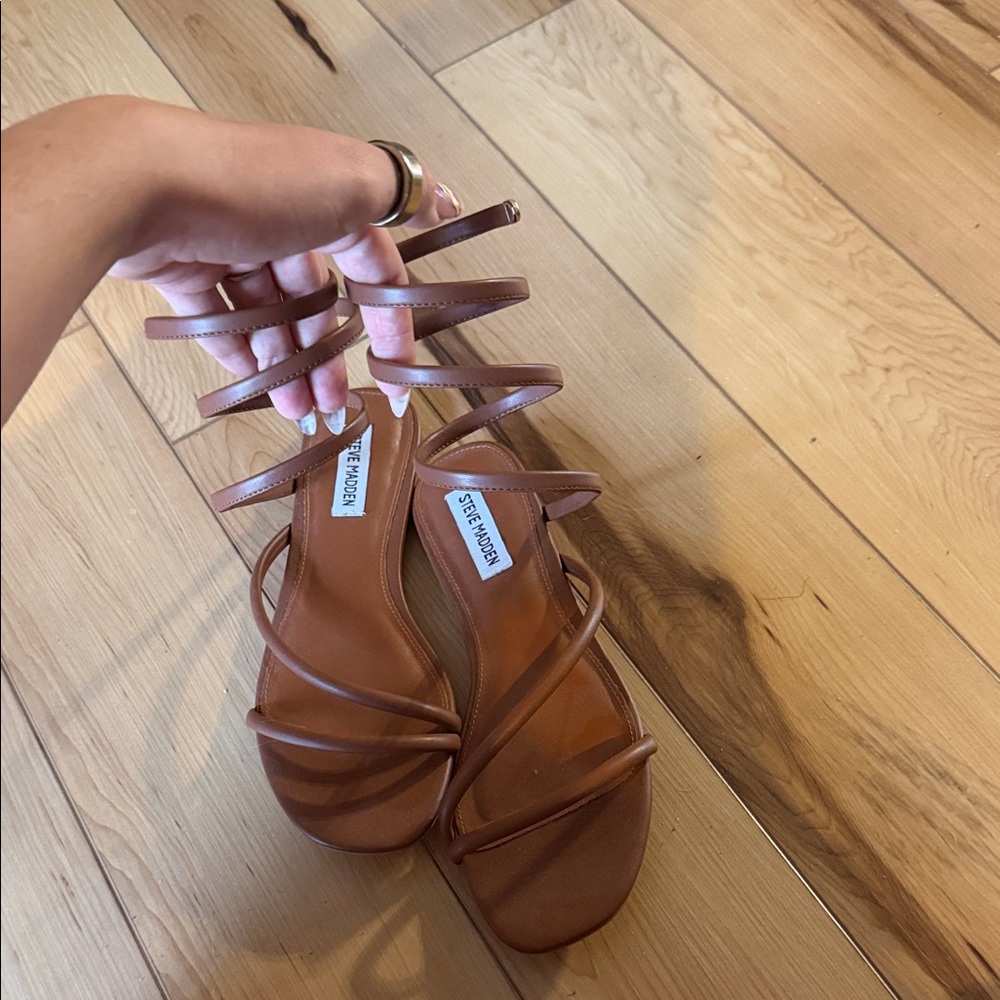 Steve Madden Brown Strappy Sandals